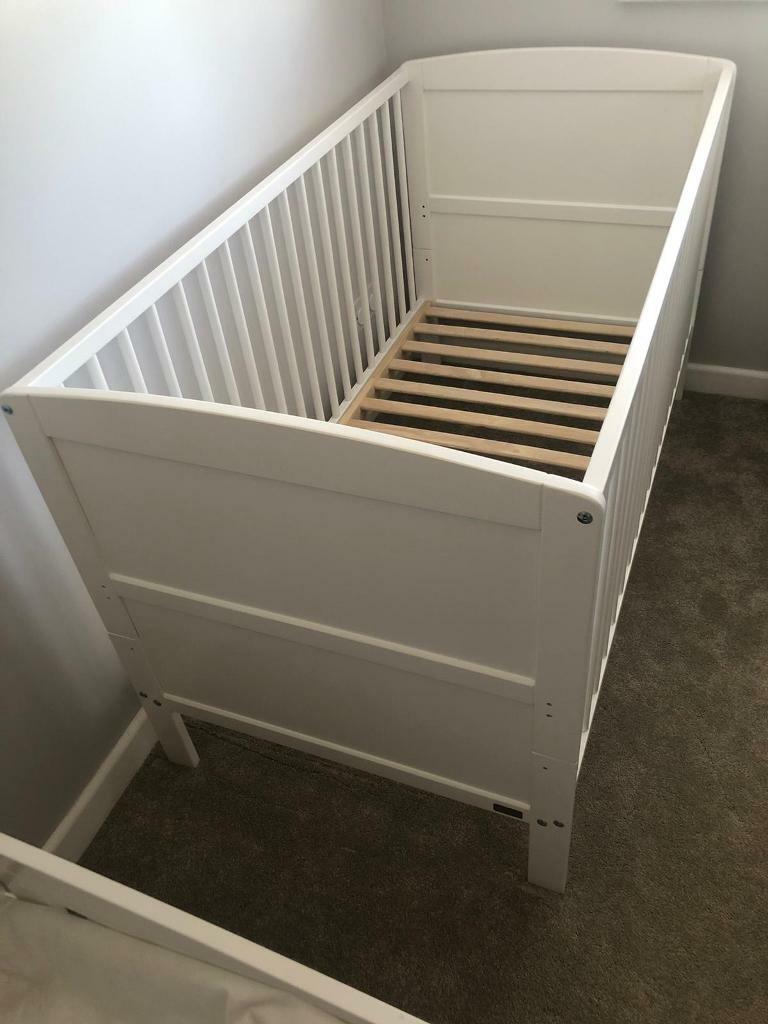 east coast hudson cot bed white